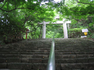 かまど神社　階段